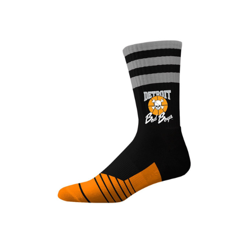 Detroit Bad Boys Crew Socks (Black)