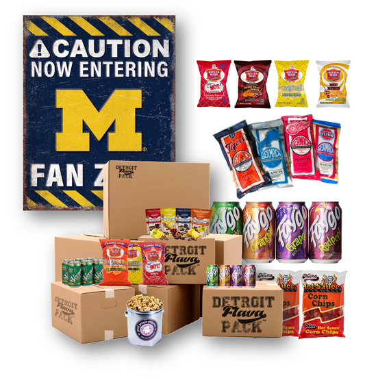 Michigan Wolverines Fan Zone Metal Sign Pack