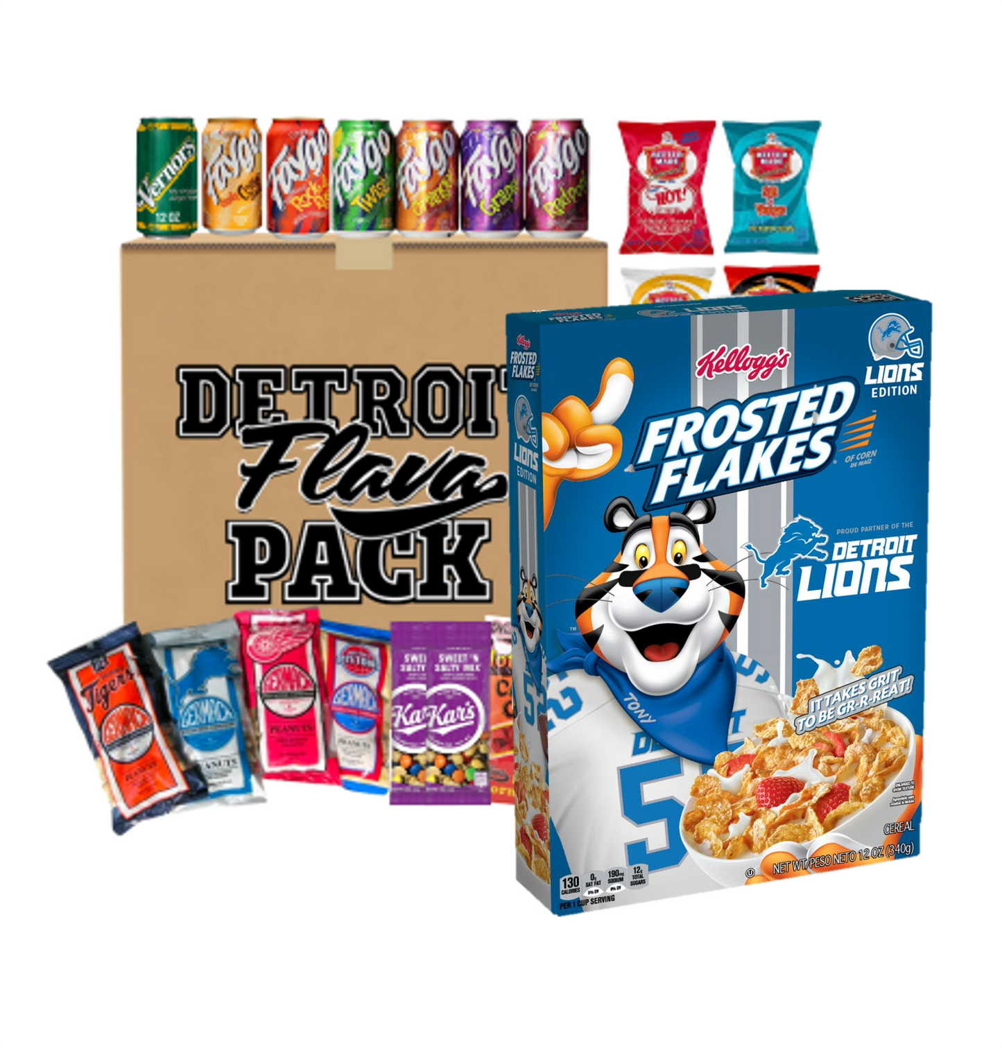 DETROIT LIONS FROSTED FLAKES Pack