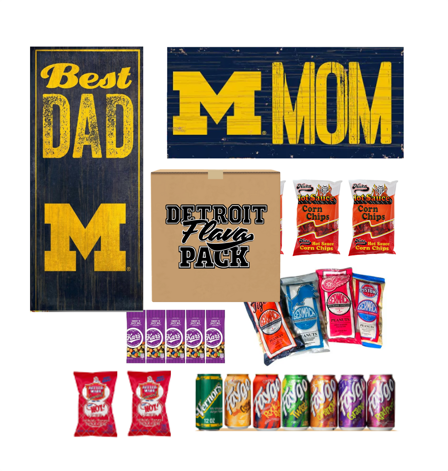 Michigan Best Dad or Michigan Mom Sign Pack