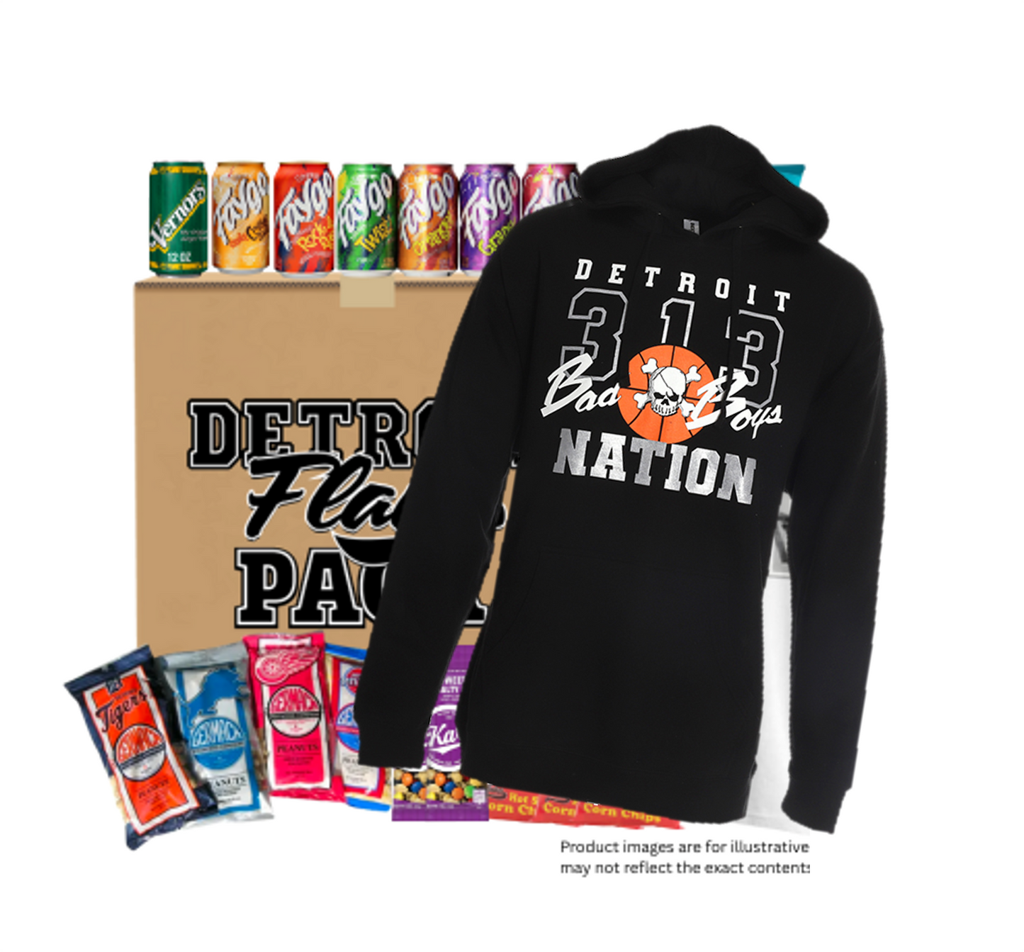 Detroit Bad Boys 313 Nation Hoodie Flava Pack