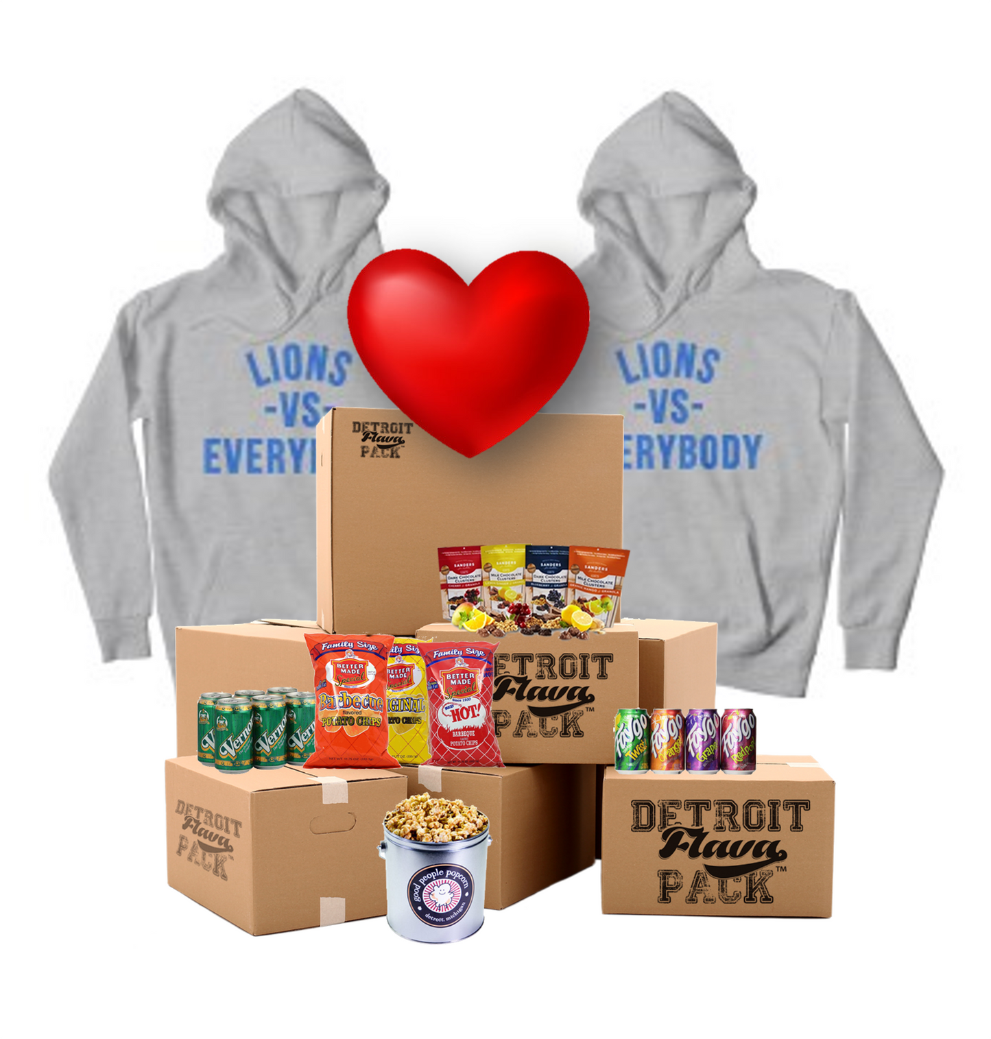 Couples Pack: LIONS VS EVERYBODY® Two Hoodie Flava Pack