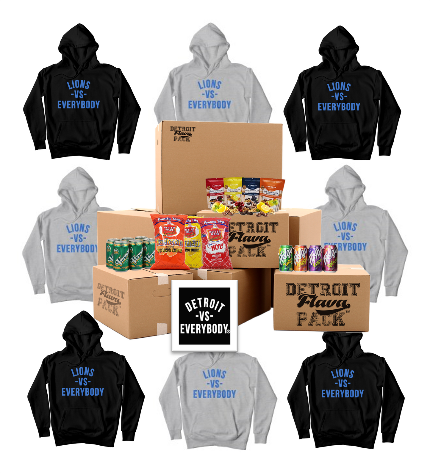 LIONS VS EVERYBODY® Multi Hoodie Lions Den Bundle Pack PREORDER