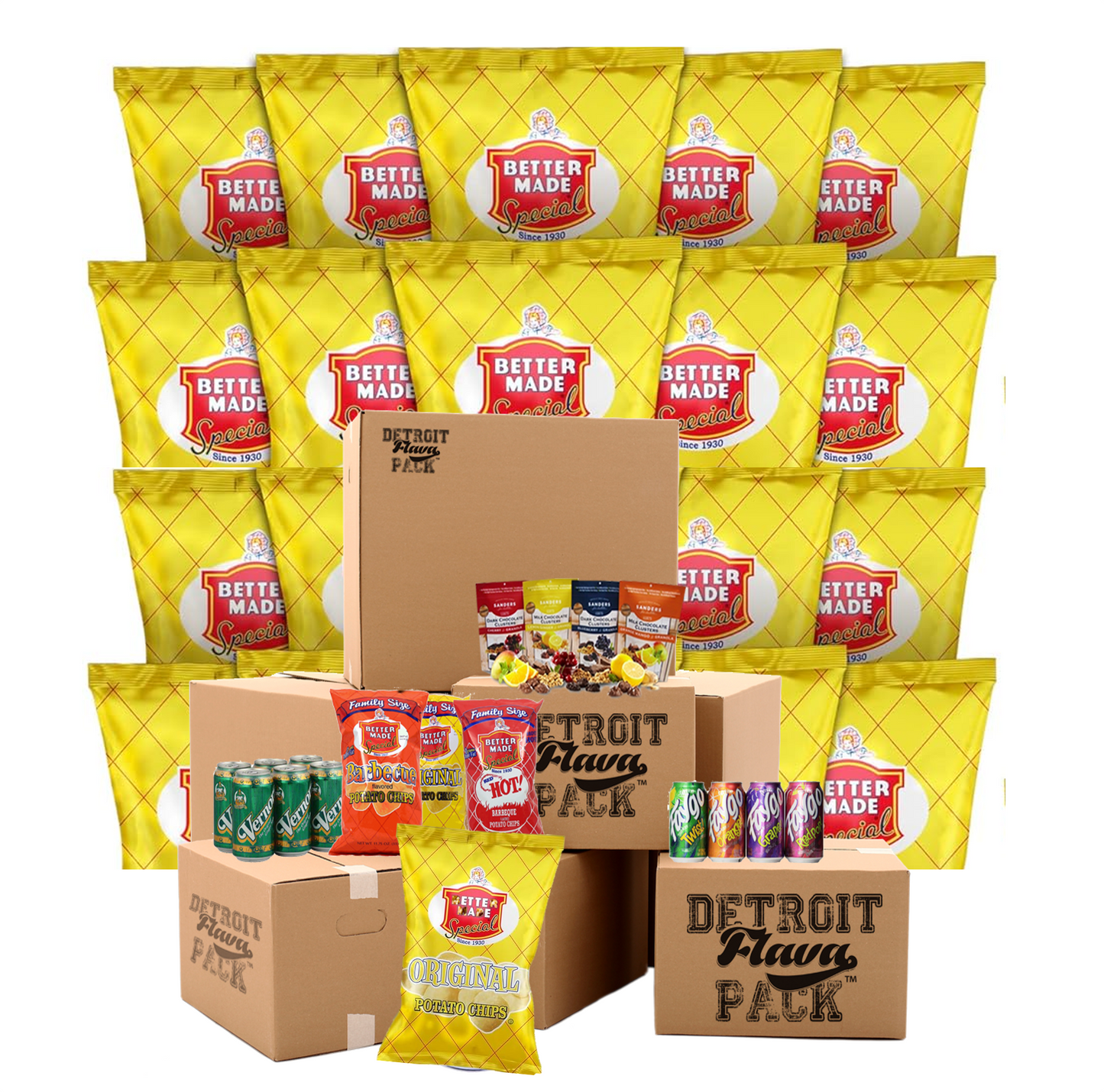 75 Original Better Made All Chips Flava Pack