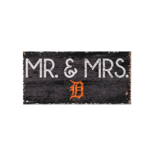 Mr. & Mrs. Detroit Baseball Sign