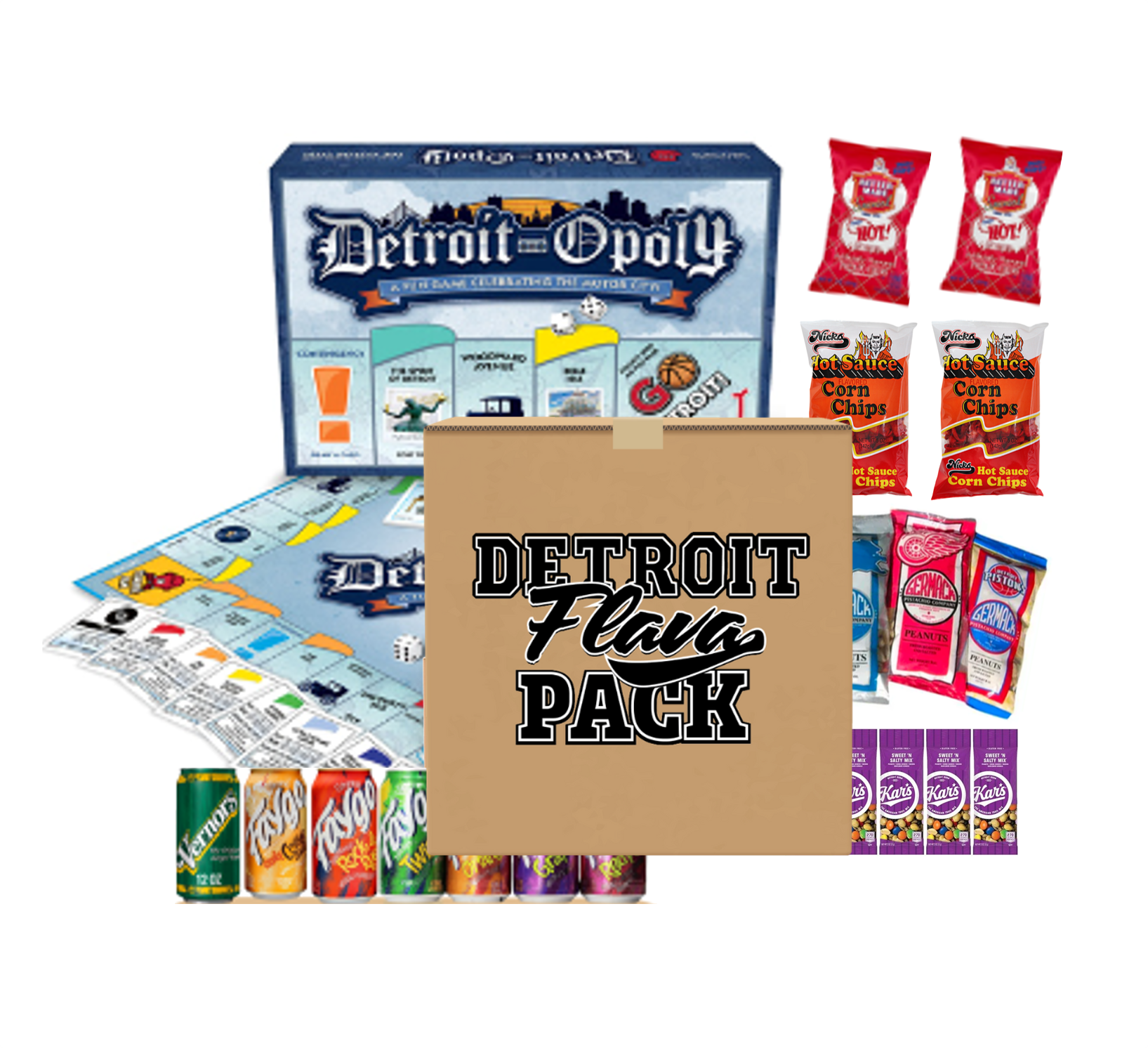Detroit Snacks Detroit Flava Pack | Homegrown Detroit Snacks | We Ship Worldwide