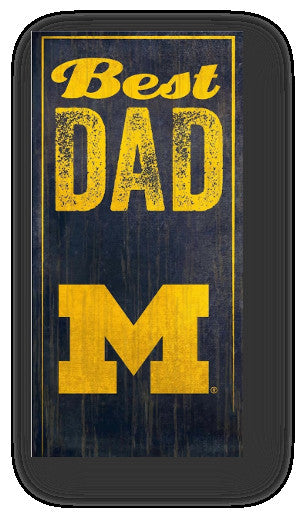 Michigan Wolverines Best Dad Sign and T-shirt Pack