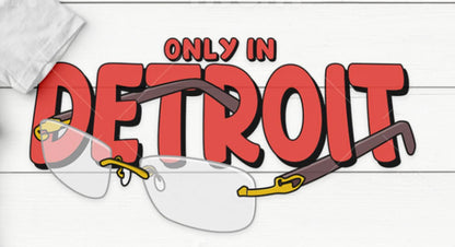 Only in Detroit “Buffed Up” Original T-Shirt by T. Barb