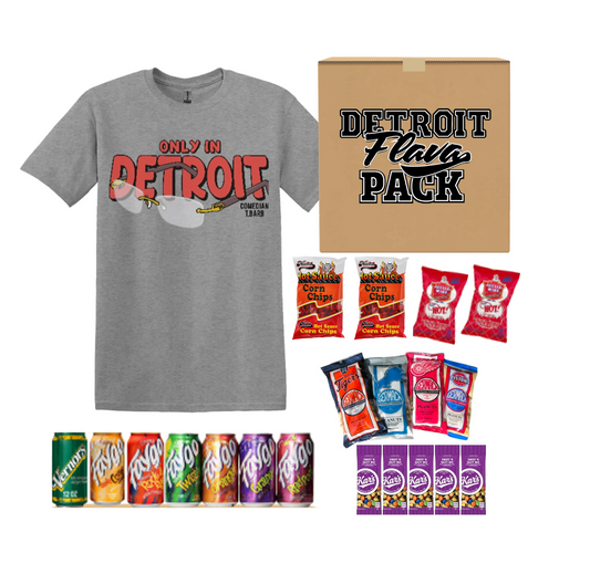 Only in Detroit “Buffed Up” T-shirt Flava Pack