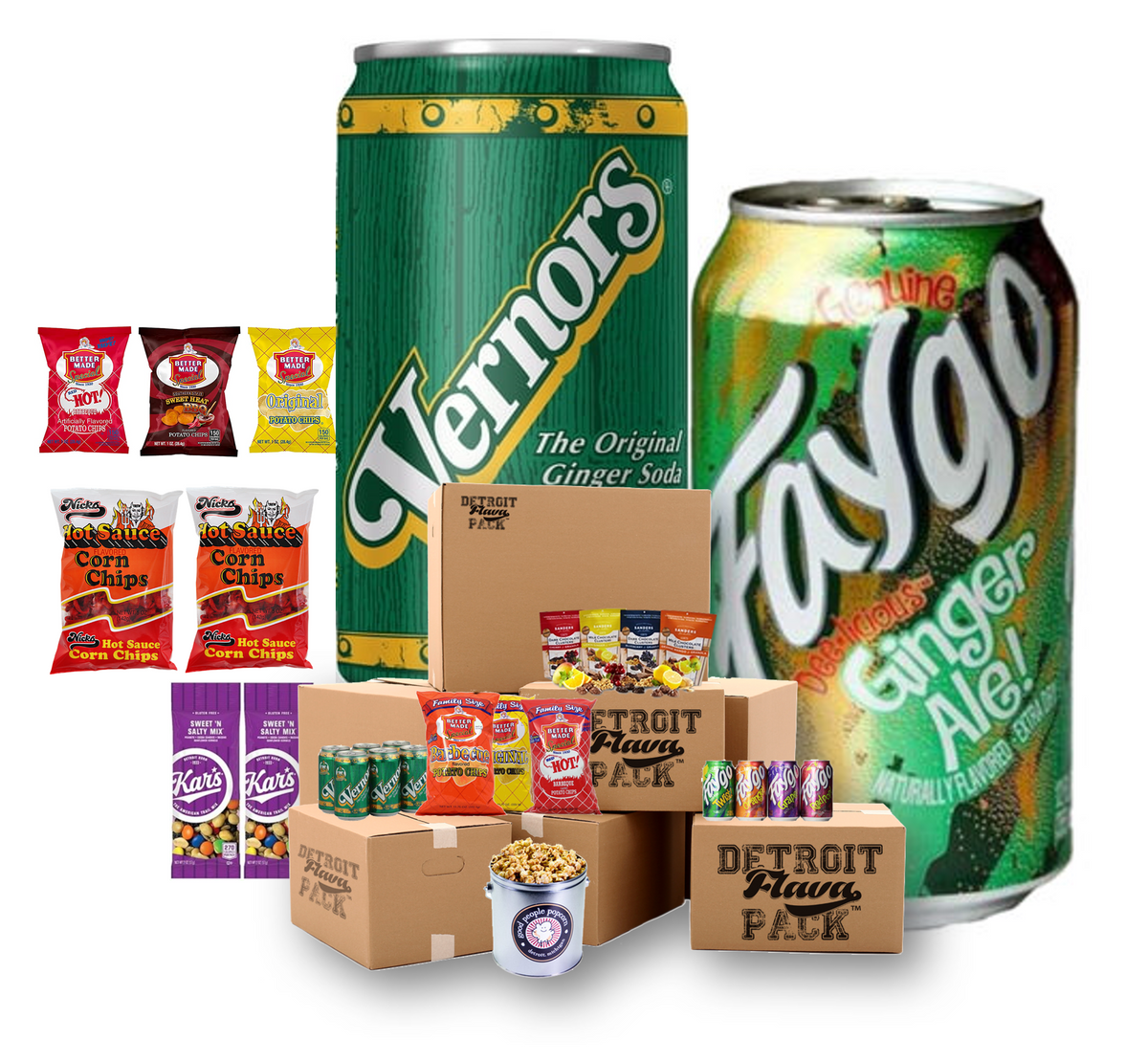 Vernors vs. Faygo Ginger Ale Flava Pack – Detroit Flava Pack