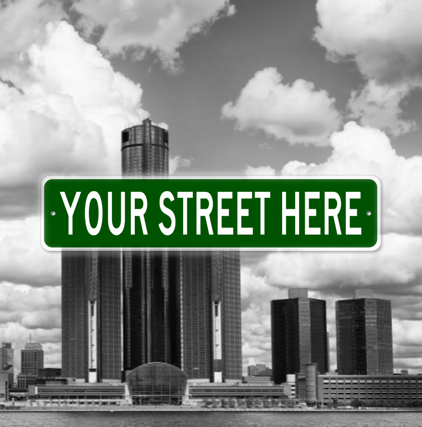 Custom Detroit Street Sign