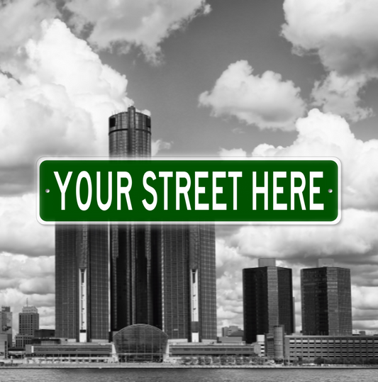 Custom Detroit Street Sign