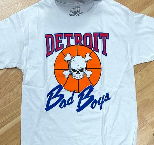 Authentic Detroit Bad Boys T-Shirt (Red/White/Blue)