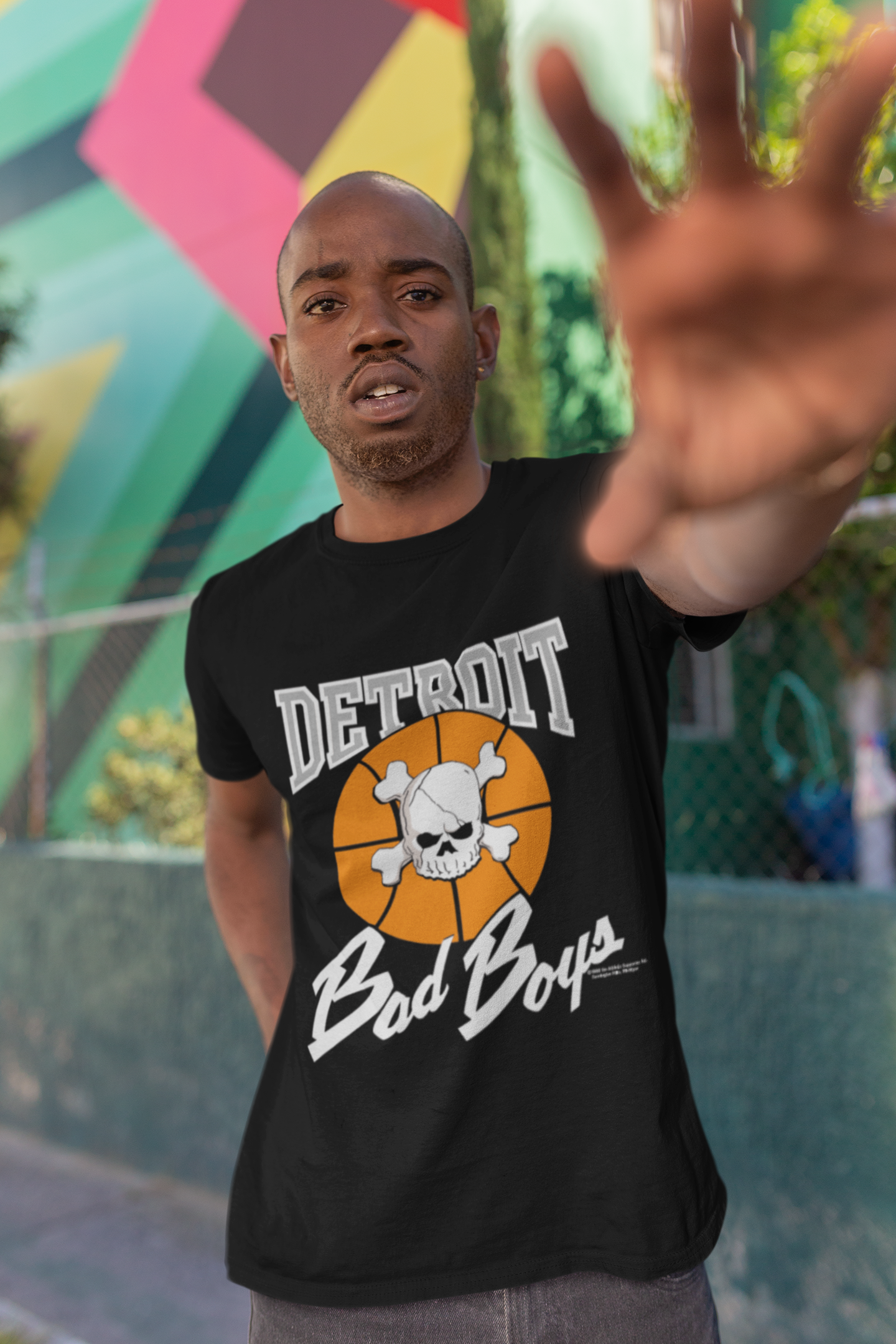 Bad boy online pistons t shirt